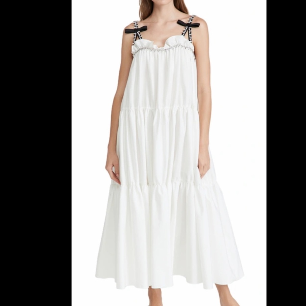 White Dress - Bridal, shower, reception dress, engagement, bachelorette